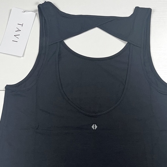 Tavi Active Sold @Neiman Marcus Ebony Tempo Tank XS Classic Silhouette &Cut Outs - Picture 8 of 8